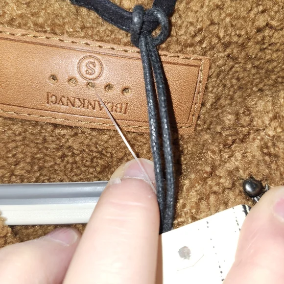 Blanknyc Sherpa Brown and Black Varsity Jacket - Picture 4 of 4